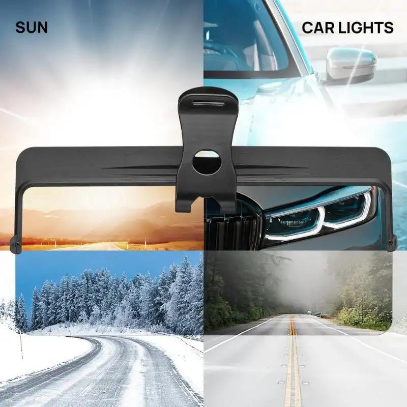 Universal Car Sun Visor With Polarized Glare Protection Uv Protection Rotatable Car Sunshade Foldable Car Sunshade
