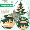 Christmas Decoration Tree Decorative Wooden Sign Desktop Ornament for Holiday