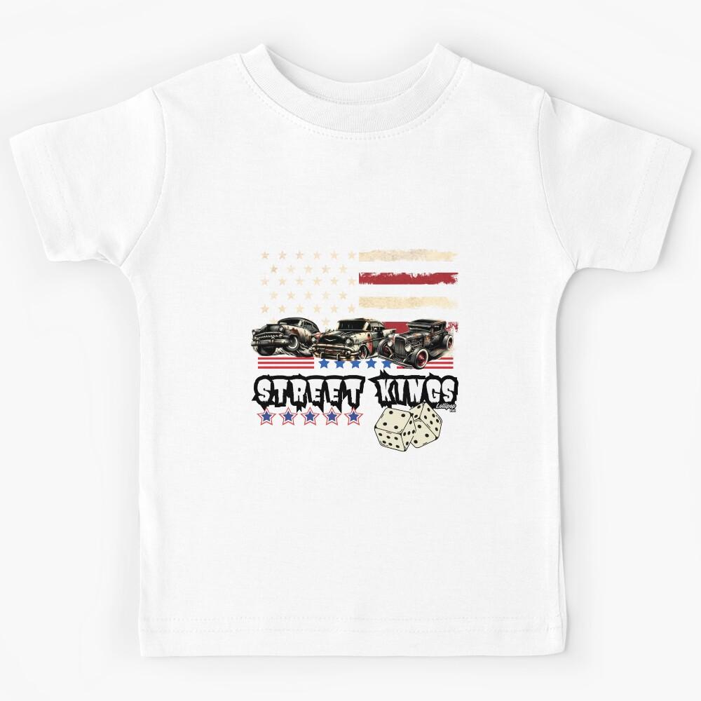 Street Kings - Vintage Classic American Muscle Car - Hot Rod and Rat Rod Rockabilly Retro Collection Kids T-Shirt 100