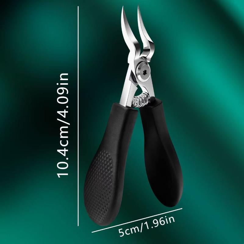 Heavy-Duty Steel Toenail Clipper Podiatrist Recommended Serrated Blade Trimmer for Thick Ingrown Toenails