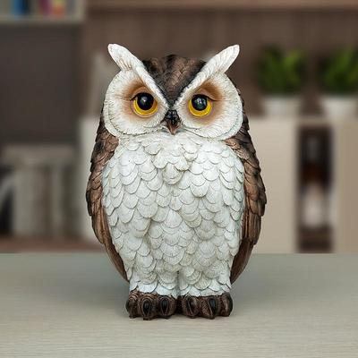 Creative Resin Owl Ornament: Cute Succulent Suitable Bird Repellent for Garden Decor