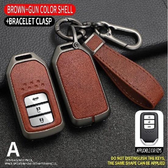 Zinc Alloy TPU Car Key Fob Case Cover For Honda Civic Accord CR-V HR-V Fit Pilot