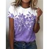 2026 Summer Women's Clothing Cute Owl Pattern 3D Printing Crew Neck Short Sleeve Women's T-Shirt
