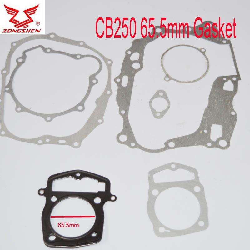Zongshen CB250 luftwassergekühlter Motor Dichtung loncin LC169fmm LC165FMM kayo Dirtbike ATV Quad 69mm 65,5mm 70mm