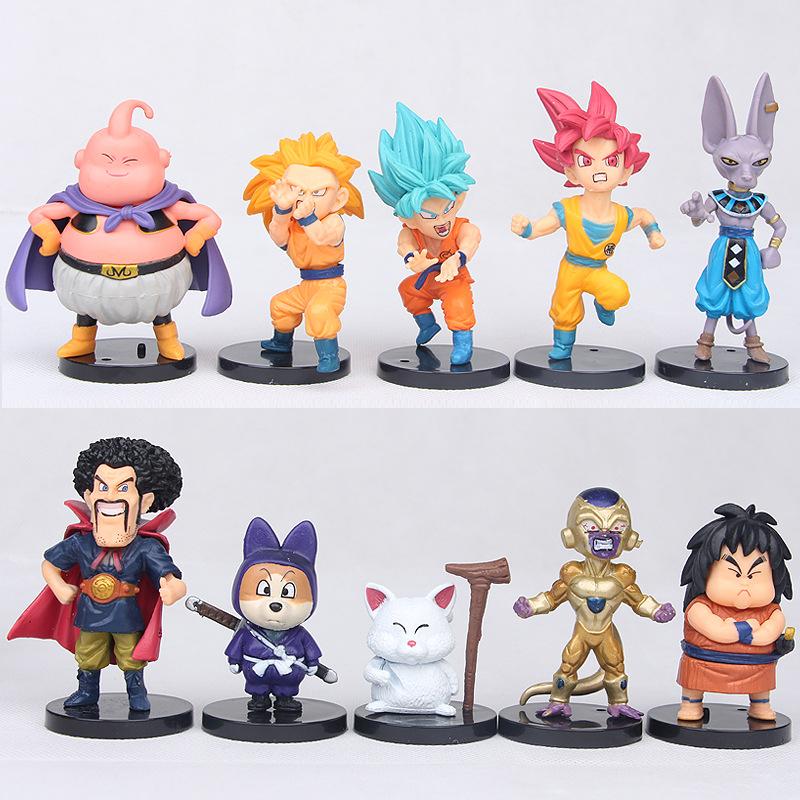 Set 20 Pezzi Bandai Dragon Ball Z Super Son Goku Vegeta Broly Buu Action Figure Anime Figurine Modello Ultra Istinto Regali Giocattoli