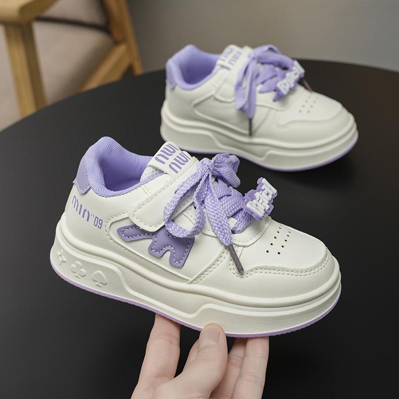 

Students cute classmates girls sports shoes 2025 new autumn children s casual board shoes trendy girls versatile white shoes 37 фиолетовый