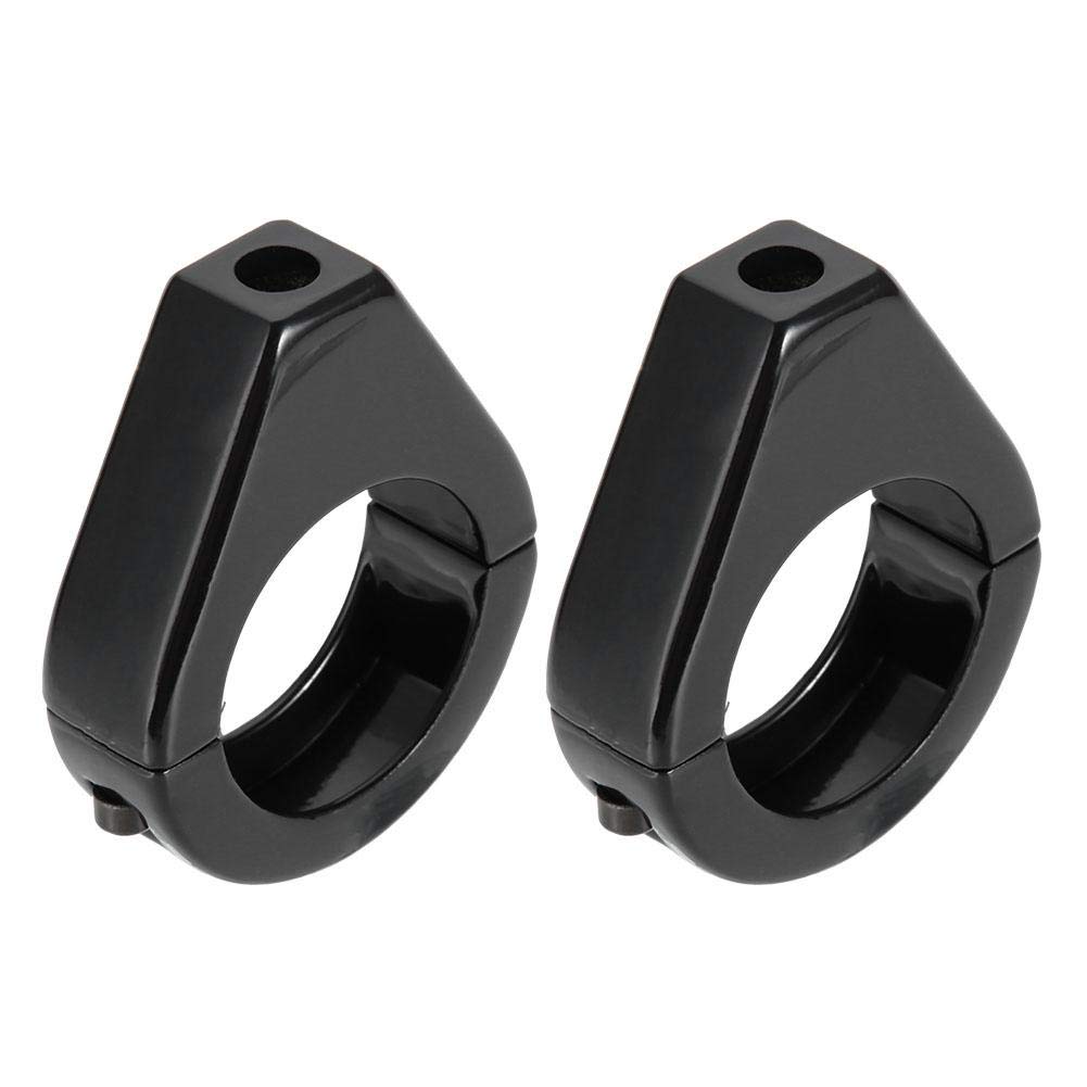 Pair of Turn Signal Mounting Brackets, Duokon 41mm Fork Clamp, Aluminum Alloy Motorcycle Modified