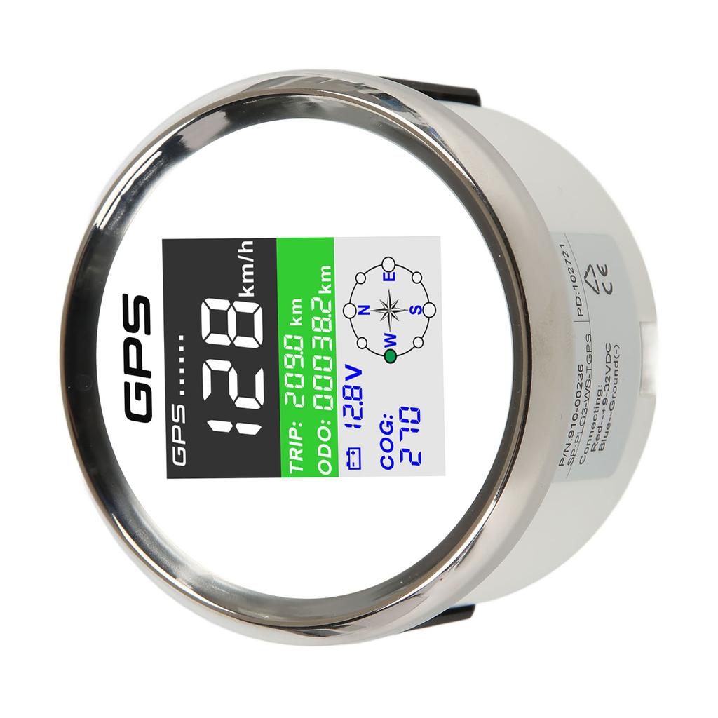 85mm GPS Tacho Km h Knoten MPH DC9‑32V TFT-Bildschirm IP67 Wasserdicht Geschwindigkeitsmesser Universal für Autos Motorräder