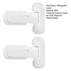 2Pcs Child Safety Refrigerator Lock Self-adhesive Multi-Purpose Drawer Cupboard Oven Fridge