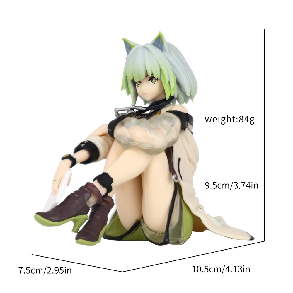 Arknights Kal'tsit Anime Figur Ornament Computergehäuse Dekoration Sitzende Nudelstopper Puppe Junge Spielzeug Überraschungsgeschenk Sammlerstück