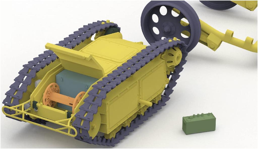 Freedom Modellbausatz 1/16 Maßstab Deutscher Sd.Kfz.302 Goliath Leichter Sprengstoff-Transportwagen und Anhänger-Set, Plastikmodellbausatz FRE16003, Farbig gegossen