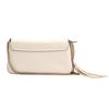 Gucci Imprinted Logo Chain Tassel Leather Shoulder Bag Women Shoulder Bag White 536224-A7M0G-9522