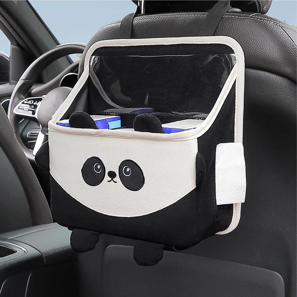 Backseat Trash Can Soft Storage Bag Box Auto Backseat Caddy Organizer For Family Friends Mobile Phones Files Toys Snacks