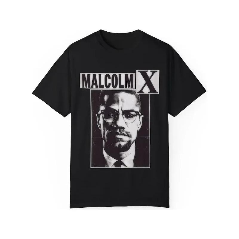 Camiseta Malcolm X _ Camiseta Estampada Unissex, Roupas Insp S