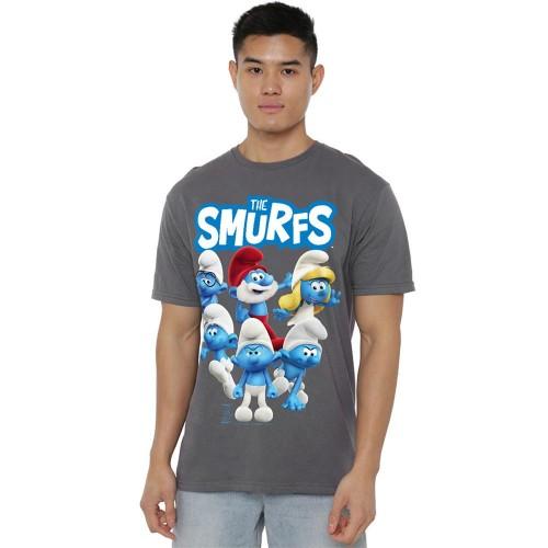 The Smurfs Unisex Adult Group Shot T-Shirt