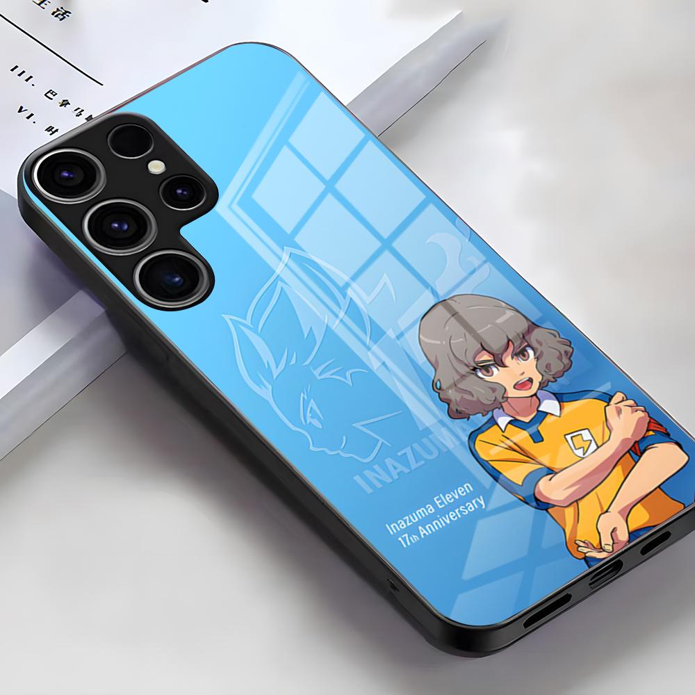 Inazuma Eleven Anime Phone Case For Samsung S26 S25 Edge Ultra S23 S22 S21 S20 Ultra Plus S24 Fe A54 A53 A25 Glass Cover