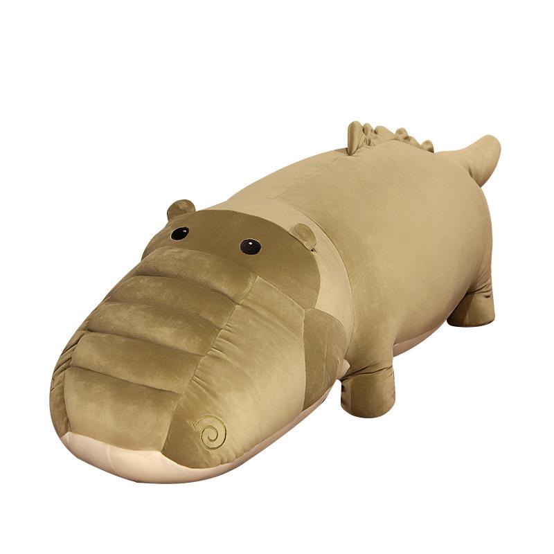 

Large soft crocodile throw pillow plush toy doll green crocodile doll girl soothing long throw pillow 60cm（0.32kg） зелёный