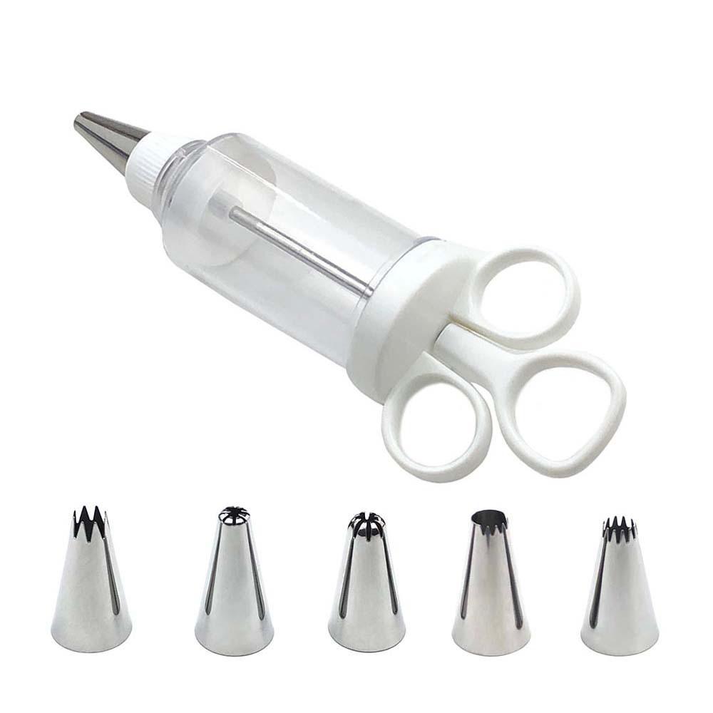 Available: Plastic Cream Cookie & Cake Decorating Gun Set