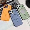 Thin Ring Magnetic Two-Tone Case for iPhone 17 Pro with Skin-Feel, Compatible with iPhone 16 and 15