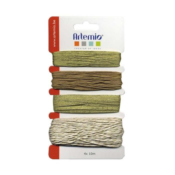 Assortiment de ficelles dorées
