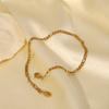 Popular Titanium Steel Retro Plated 18K Gold Necklace Women'S Personality Niche Hip Hop Bracelet Style Versatile Jewelry