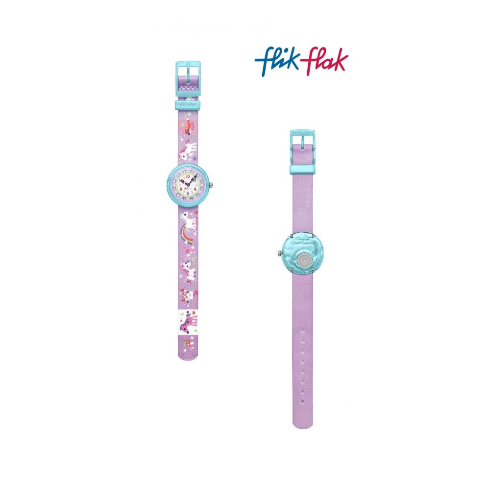 Flick Flock Fbnp033 Sunny Hours Magical Unicorns Kids Nato Watch