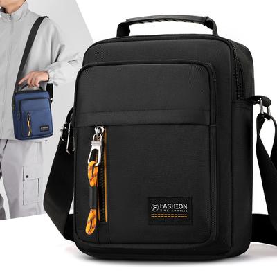 Neue einfache lässige Outdoor-Umhängetasche Herren Outdoor wasserdichte Trend-Handtasche Herren kontrastierende Schultertasche