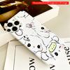 2DFlat Cute Bear Faces Pattern Phone Case All Inclusive Film Hard Compatible with iPhone 18 Pro Max 17 16 15 14 13 12 11