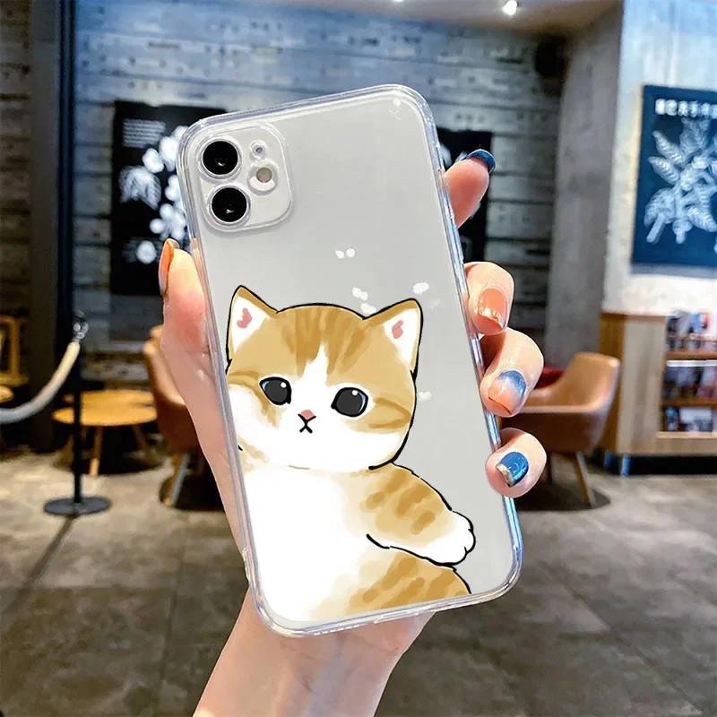Funny Cartoon Cat Lover Couple Phone Case For Samsung Galaxy S24 S23 S22 S25 Ultra Plus Cover for Galaxy S23+ S24+ S25+ Shell