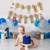 Cookies Milk Monthly Photo Banner, Cookies and Monster Theme Baby 12 Month Photo Prop Monthly Milestone Bunting Garland 1st Birthday Party Decoration
