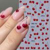 1pc 3D Super Cute Juicy Cherry Nail Art Stickers, DIY Fruit Nail Stickers, Self-Adhesive, DIY Nail Decor, Nail Accessories