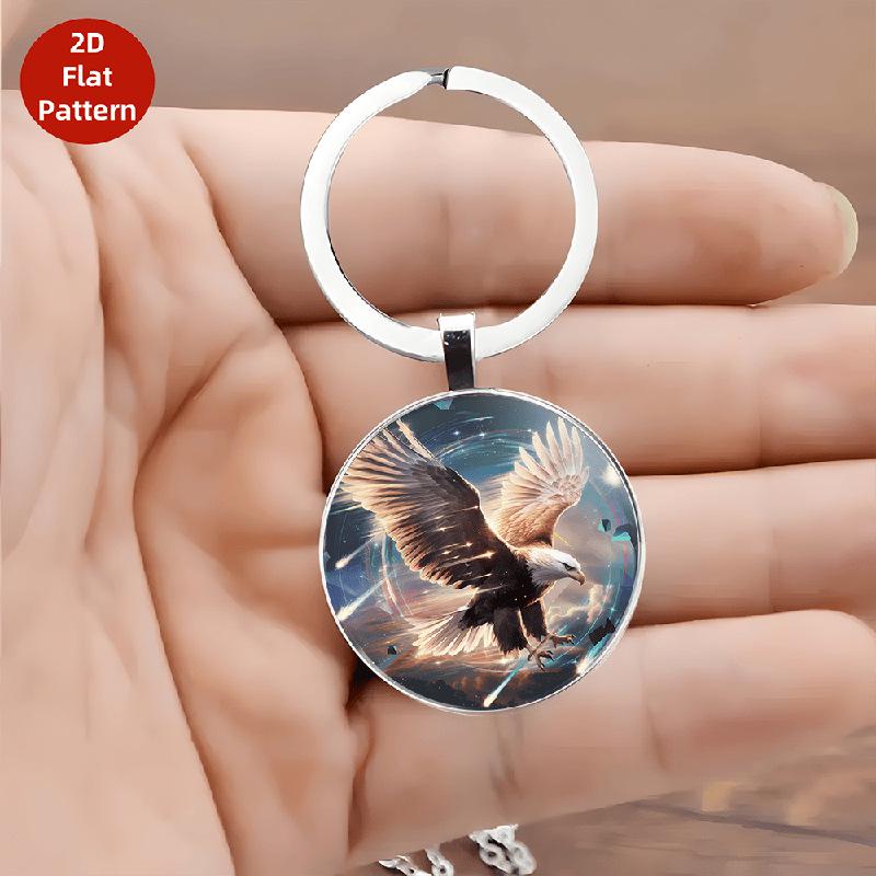 Eagle in the Universe Pendant Keychain - Trendy European & American Fashion Accessory