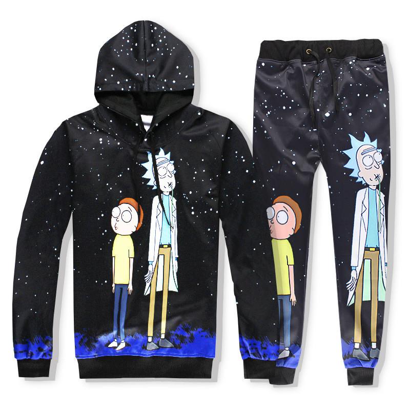Trendy Anime Print Hoodie Relaxed Fit Hooded Sweatshirt For Casual Streetwear