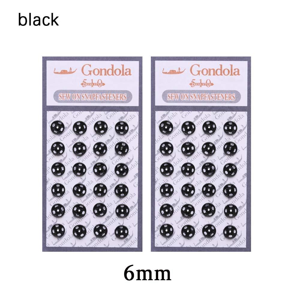 

Fabric Accessories Handmade Metal Buckle Invisible Button Sewing Accessories Sewing Buttons 6mm чёрный