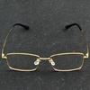 Stylish Semi-Rimless Optical Glasses Elegant Gold Frame with Anti-Reflective Coating, Ideal for Reading, +0.75 To +4 Power