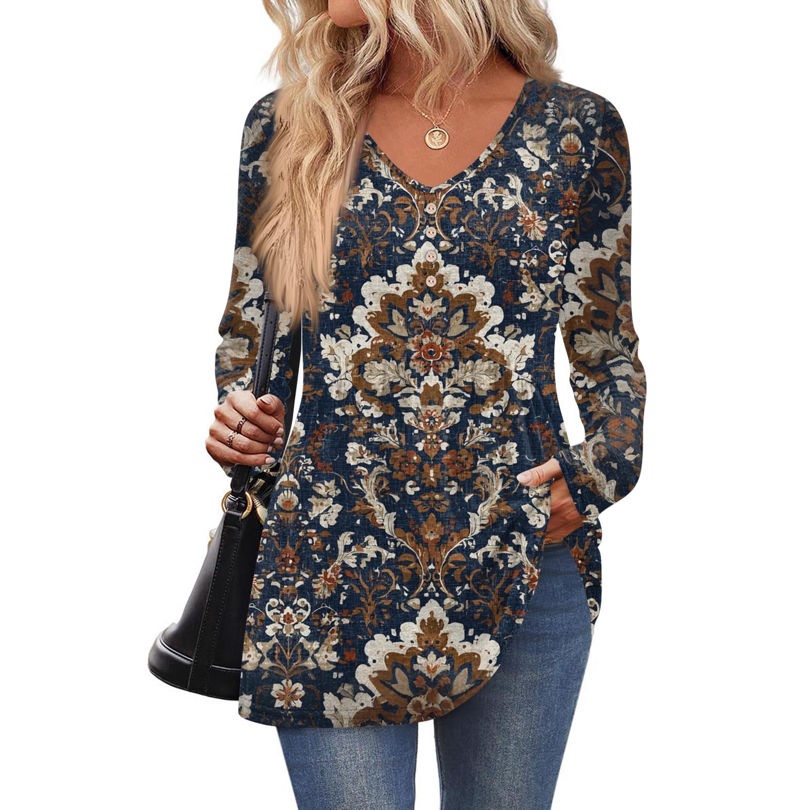 

Женская модная повседневная рубашка с длинным рукавом однотонного цвета, женские топы с V-образным вырезом L