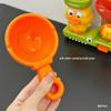 Kinder Cartoon Ente Wasserspiel Badespielzeug mit drehbarer Saugnapf-Dusche