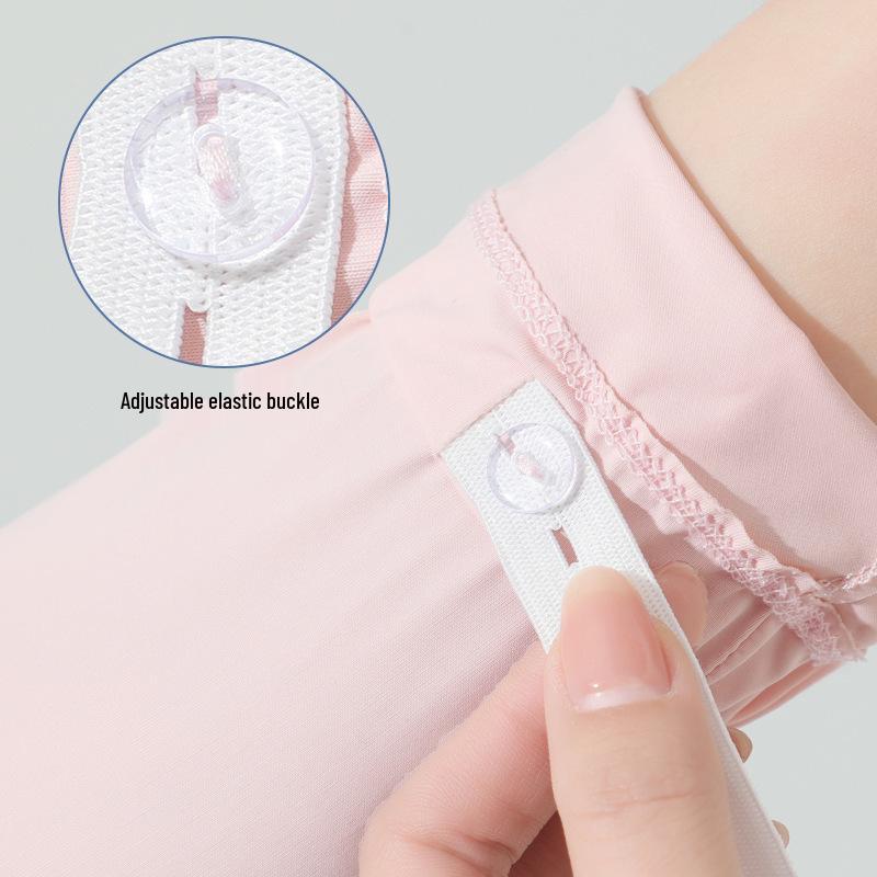 Women's UV Protection Cycling Ice Silk Sleeves with Extended Sun Protection