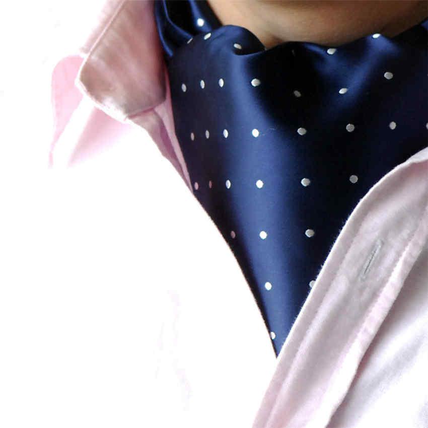 Creative Male Cravat Double Faced Yarn Dyed Silk Scarf Neckline Towel Collar Shirt Collar Scarves