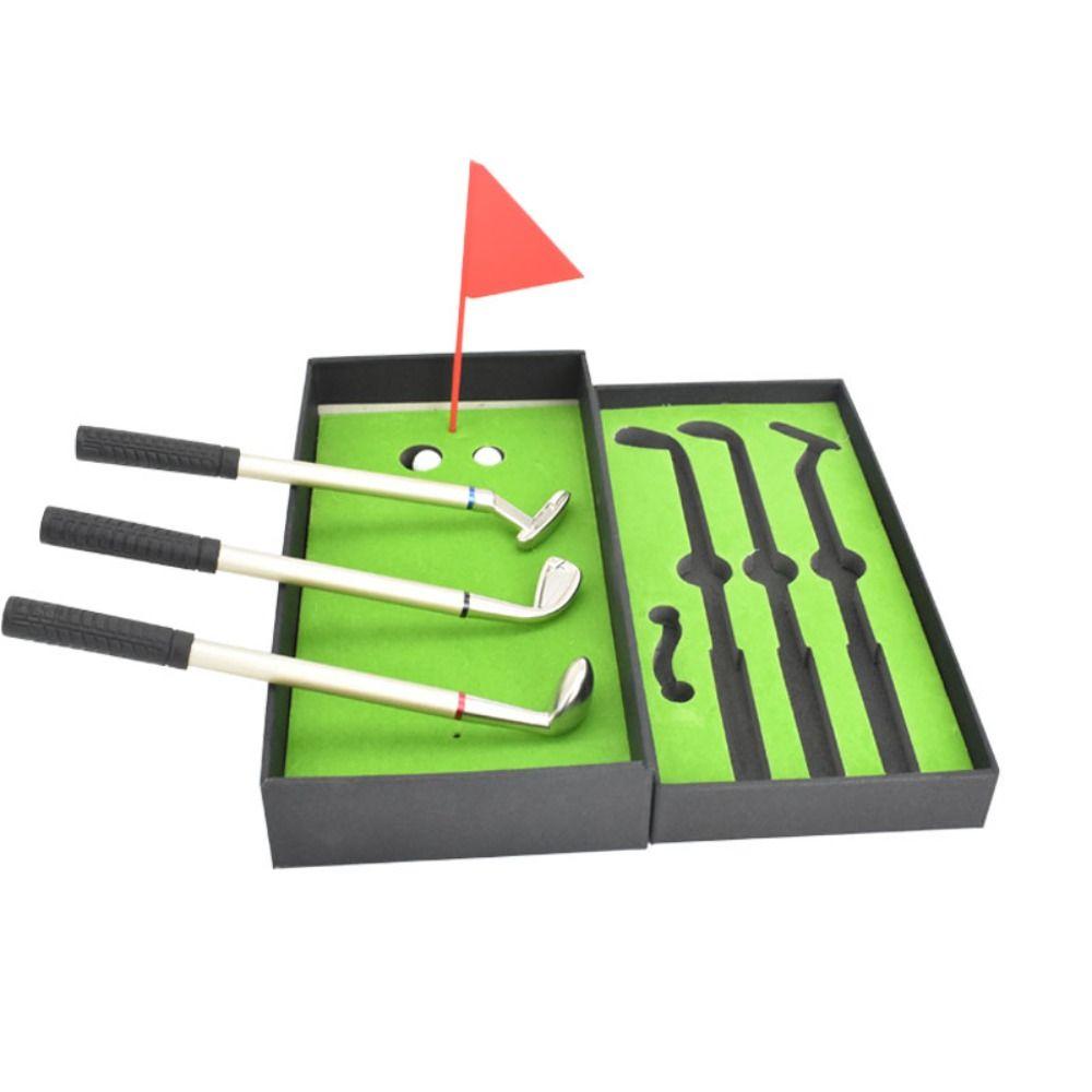 Signing Pen Black/Red/Blue Ink Golf Club Gift Gel Pen Ballpoint Pen Golf Putter Pen Set Neutral Pen