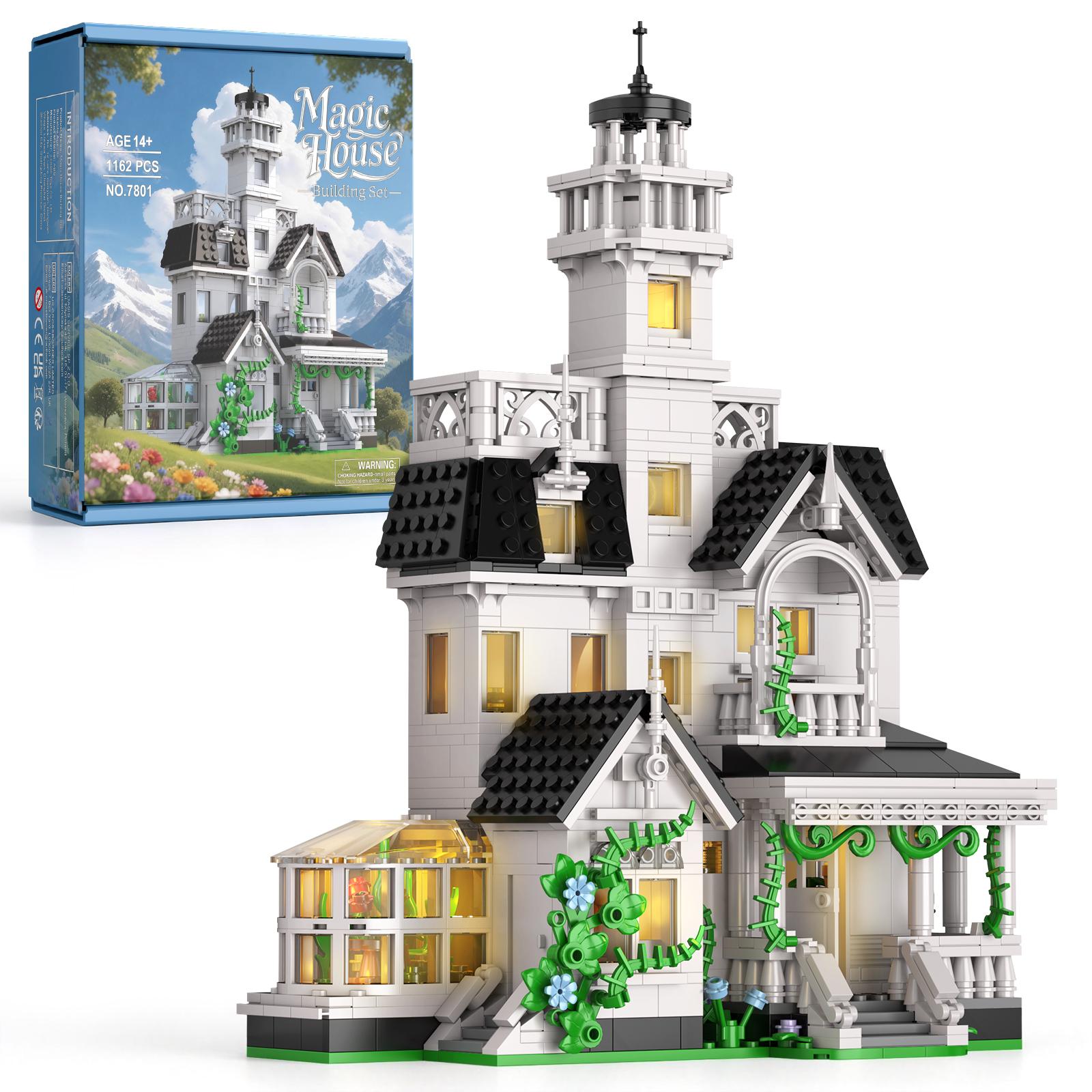 1162 Superior-Grade Magic High-Standard House Assembly-Set High-Standard Construction High-Standard Assembly-Bricks High-Standard Moc Construction No box