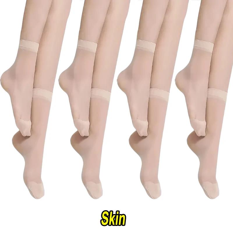 5/20Pairs Women Socks Soft Socks Woman Summer Ultrathin Silk Breathable Sock Casual Lightweight Female Transparent Boat Socks