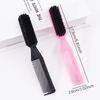 2pcs dual head cleaning brush for hair cutting, cleaning and styling, integrated styling tool,Special for real hair wigs