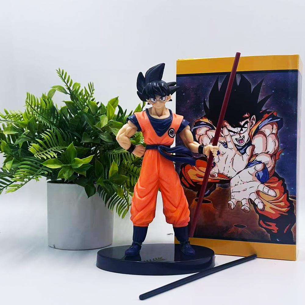* Hot Sold Dragon Ball Son Goku Super Saiyan Anime Figure Goku Dbz Action Figure Model Gifts Collectible Figurines.