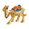 Camel Figurine Enameled Jewelry Box Case Multipurpose Alloy Art Decor Trinket Treasure