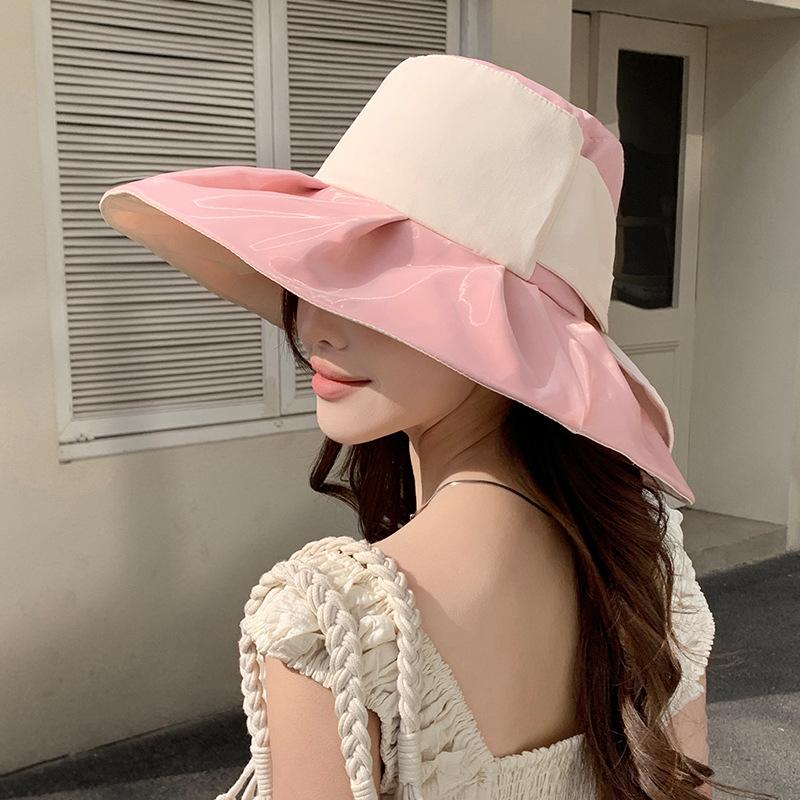 Extra Large Brim Versatile Face Covering Hat UV Ray Face Covering Hat Outdoor Large Brim Shows Small Face