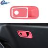 For Ford Bronco -2025 Co-pilot Storage Box Handle Switch Cover Trim Pink ABS