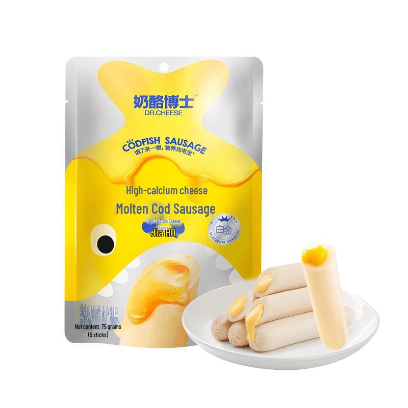 Dr. Cheese Baby & Kids Cod Sausage Snacks