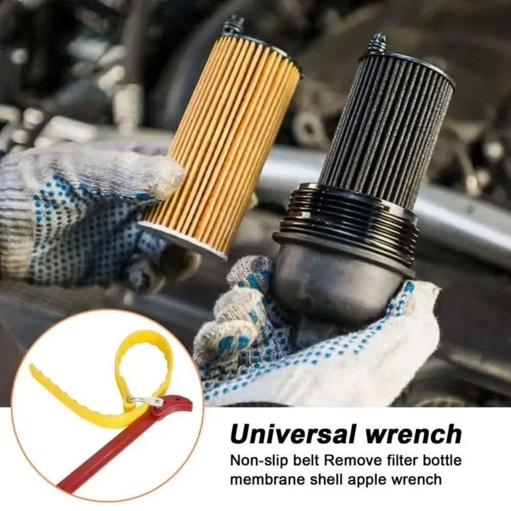 Adjustable Oil Filter Wrench Anti-Slip Belt Wrench Universal Wrench Automotive Oil Filters