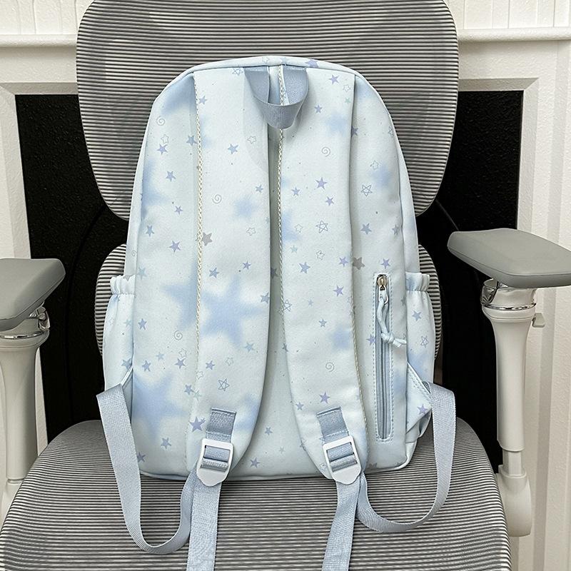 Schoolbag New Mori Ins High Value Fresh Sweet Cute Star Backpack Junior High School Students Lightweight Simple Backpack